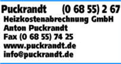Logo von Puckrandt Anton Heizkostenabrechnung GmbH