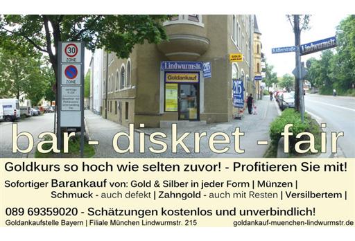 Goldankauf München - Goldankaufstelle Bayern | Filiale München