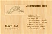 Logo von Zimmerei Hof