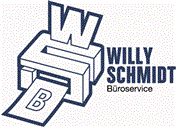 Logo von BüroService Willy Schmidt - Technischer Support für Kopierer, Drucker, Scanner + Toner
