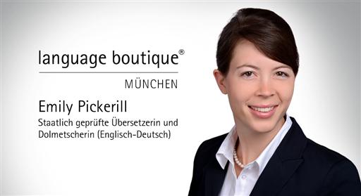 Emily Pickerill, Englisch-Übersetzerin München