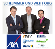 Logo von AXA Versicherung Roland Schlemmer und Hans Weht OHG