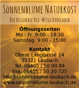 Logo von Sonnenblume Naturkost - Der regionale Bio-Mitgliederladen