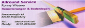 Logo von Ronny Wiesner Allround Service Renovierungen & Bodenlegen