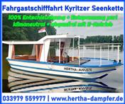 Fahrgastschifffahrt Kyritzer Seenkette Wusterhausen